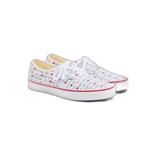Valentino X Vans Love-Printed Lace-Up Sneakers