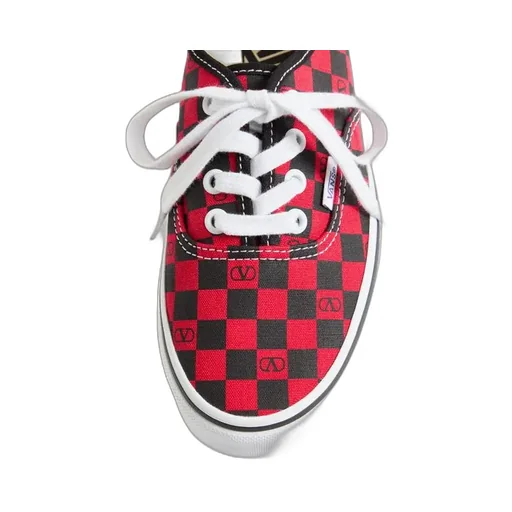 Valentino X Vans Checkerboard Lace-Up Sneakers