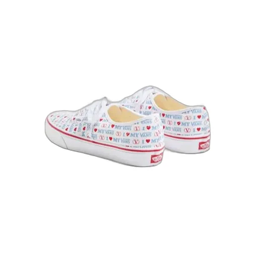Valentino X Vans Love-Printed Lace-Up Sneakers