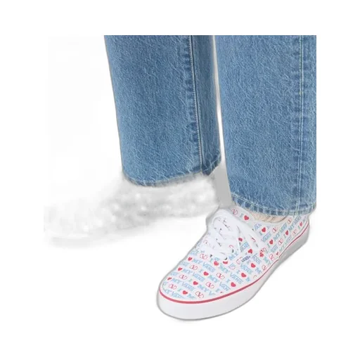 Valentino X Vans Love-Printed Lace-Up Sneakers
