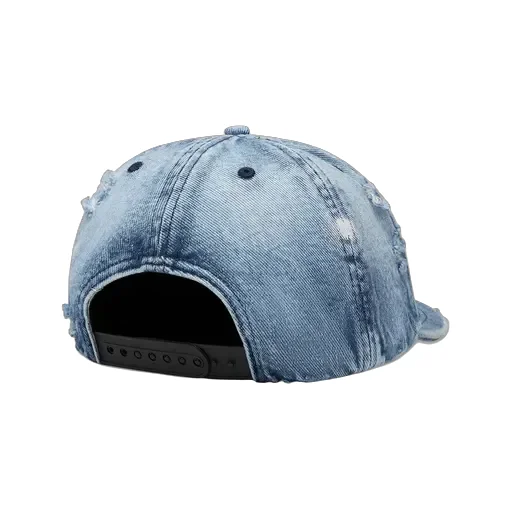 Logo-Appliqué Distressed-Effect Cap