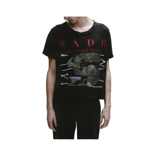 Les Crimes De L'amour Graphic-Print Distressed T-Shirt