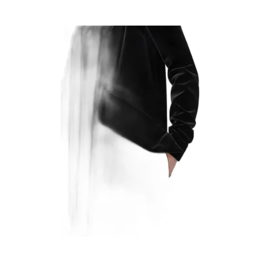 Long Dress In Sateen Velvet