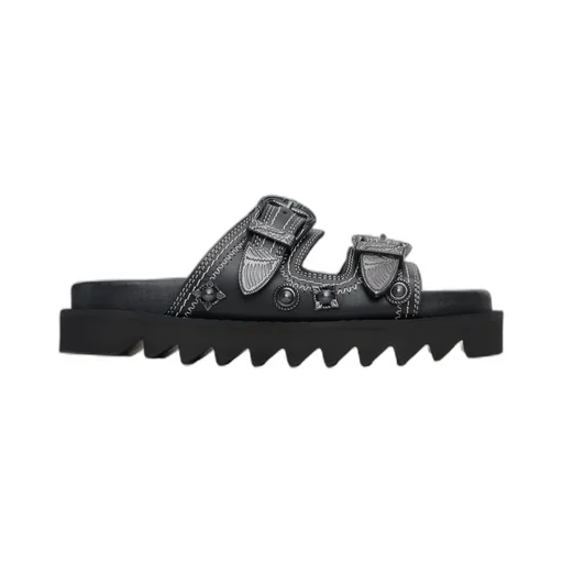 Embellished-Buckle Sandals