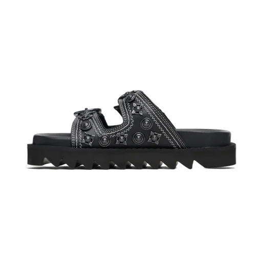 Embellished-Buckle Sandals