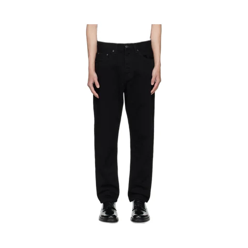 Black Single Knee Trousers