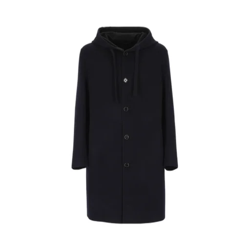 Lardini Single-Breasted Hooded Coat