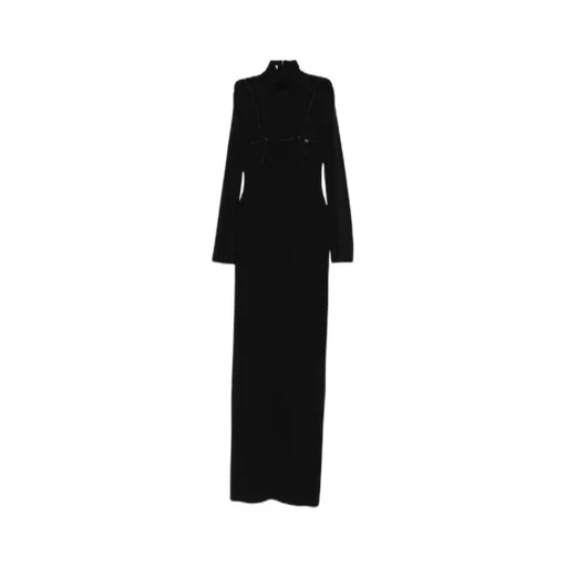 Long-Sleeve Cut-Out Back Dress