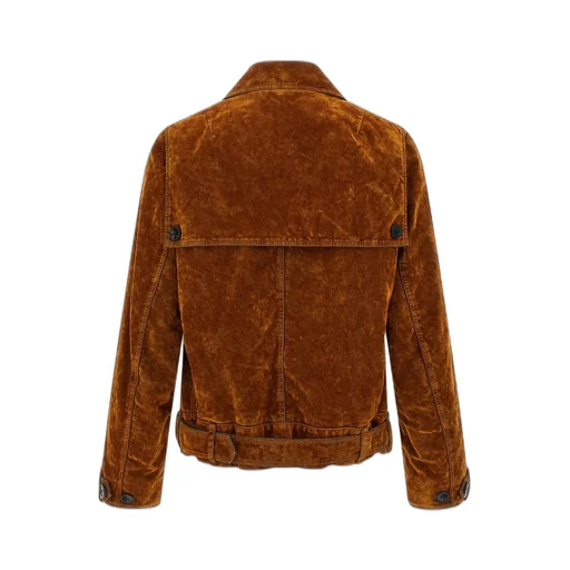 Dries Van Noten Velvet Biker Jacket