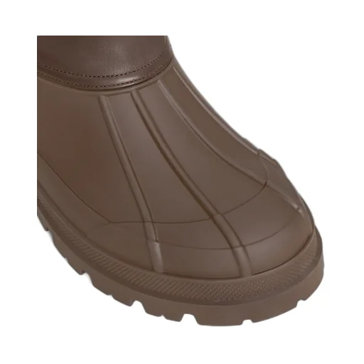 Celine Riley High Boot In Nylon And Calfskin