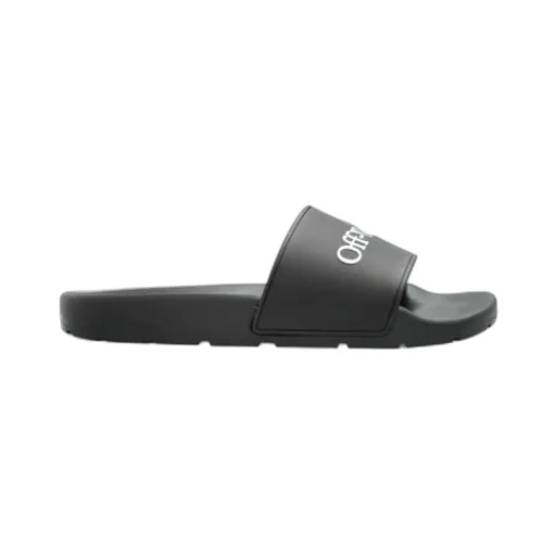 Off-White Logo Embossed Slip-On Slides