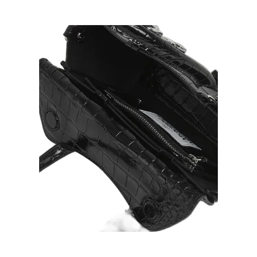 Bettina Orb-Plaque Embossed Satchel