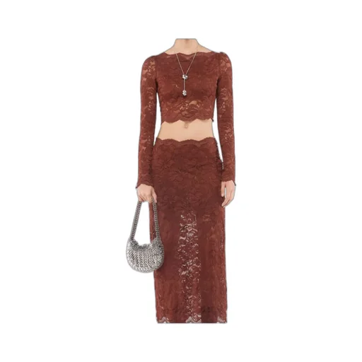 Rabanne Crop Lace Top