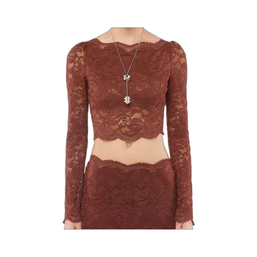 Rabanne Crop Lace Top