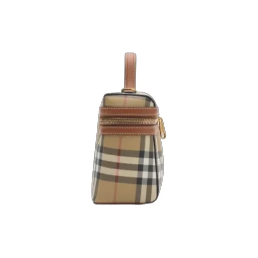 Burberry Checkered Zip Vanity Bag