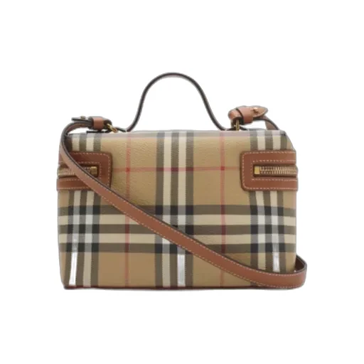 Burberry Checkered Zip Vanity Bag