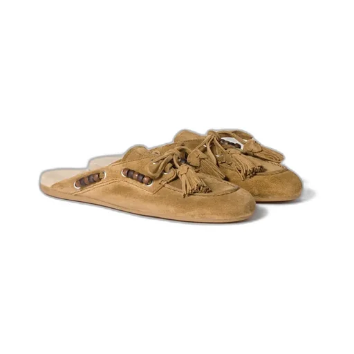 Suede Leather Mules