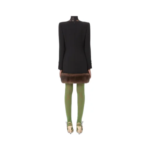 Wool Crepe Short Dress