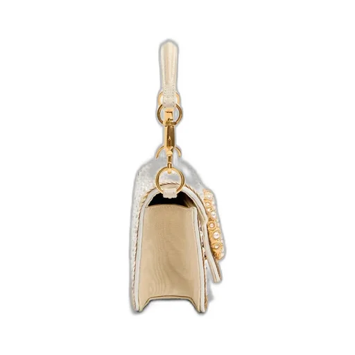 Valentino Garavani Locò Small Embroidered Shoulder Bag With Jewel Logo