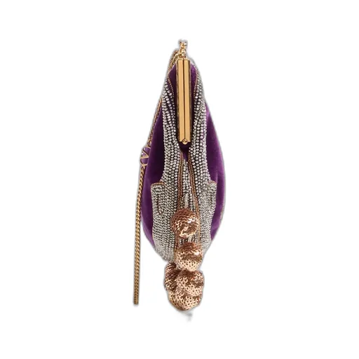 Valentino Garavani Nellcote Fairytales Velvet Clutch With Le Chien De La Maison Embroidery