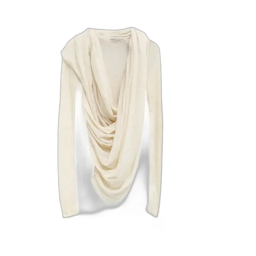 Cowl-Effect Knitted Top