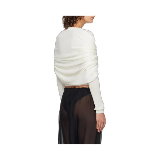 Cowl-Effect Knitted Top