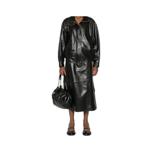Leather Zip-Fastening Jacket