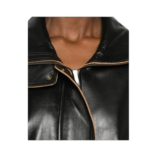 Leather Zip-Fastening Jacket