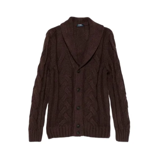 Barba Cable-Knit Cardigan