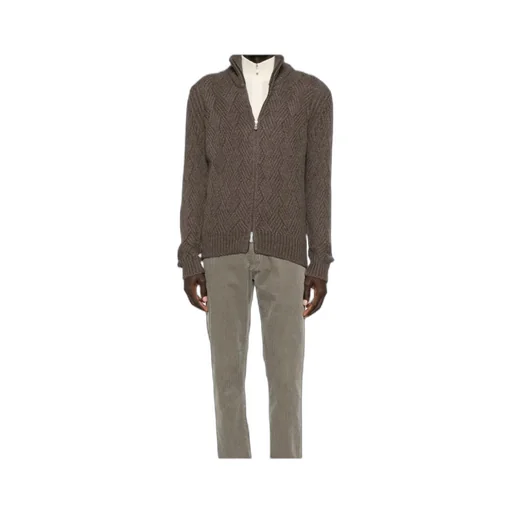 Long-Sleeved Cardigan Sweater