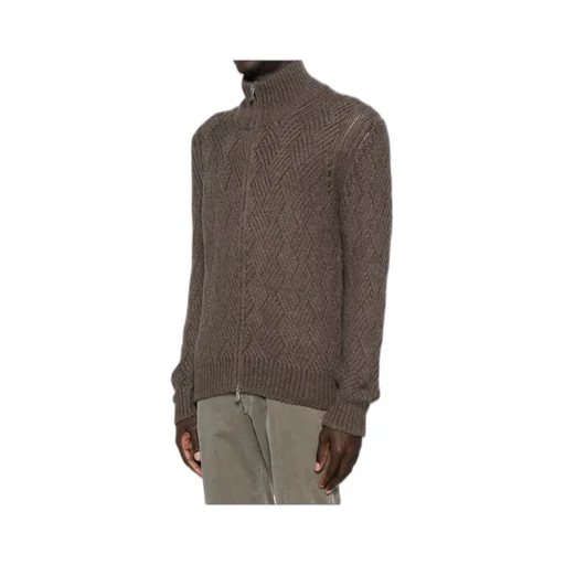 Long-Sleeved Cardigan Sweater