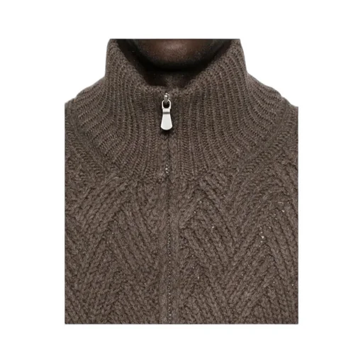 Long-Sleeved Cardigan Sweater
