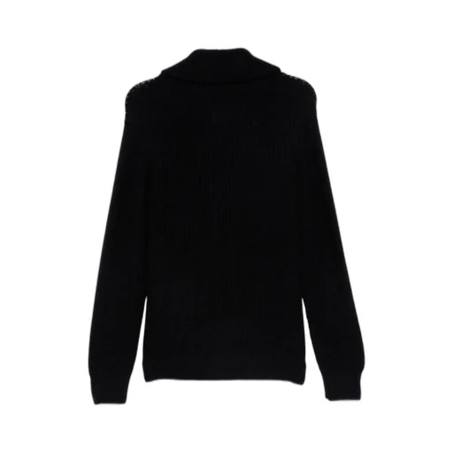 Shawl-Collar Patch-Pocket Cardigan