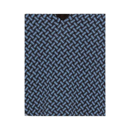 V-Neck Geometric-Pattern Sweater