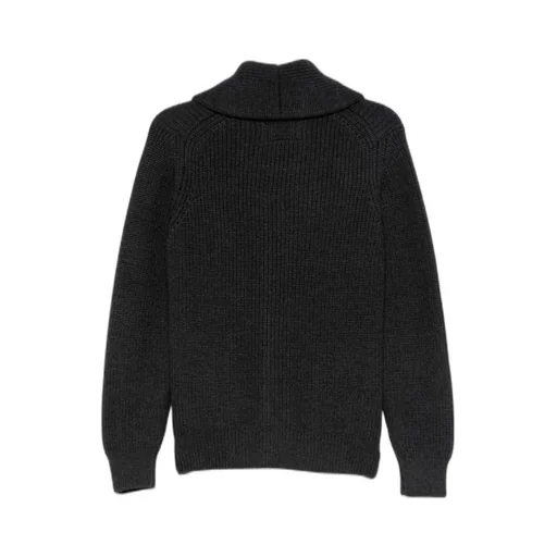 Shawl-Collar Patch-Pocket Cardigan