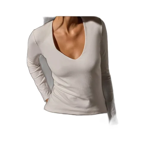 Deep V-Neck T-Shirt