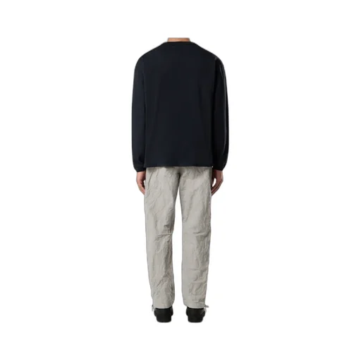 Regular-Fit Long-Sleeve T-Shirt With Tone-On-Tone Compass Patch