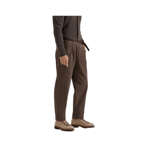 Brunello Cucinelli Buttoned Straight-Leg Trousers