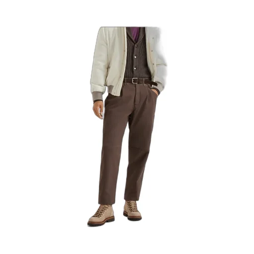 Brunello Cucinelli Buttoned Straight-Leg Trousers