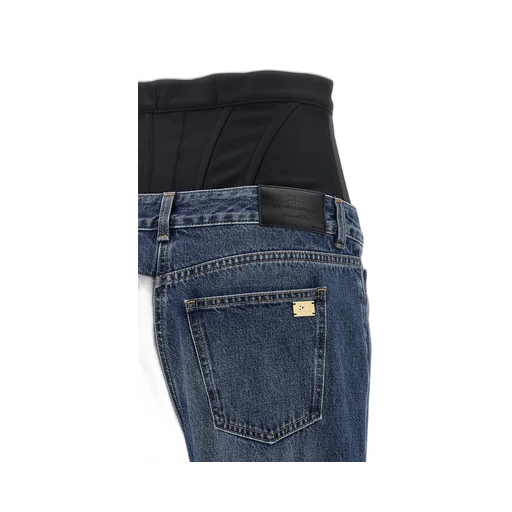 Elisabetta Franchi Straight Leg Denim Jeans