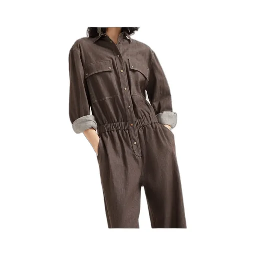 Cotton Denim Jumpsuit