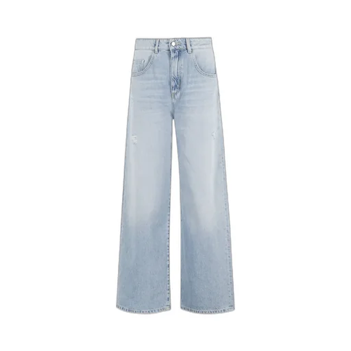Denim Trousers With Belt Loops