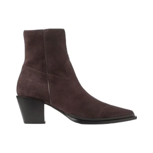 Chunky High-Heeled Ankle Boots