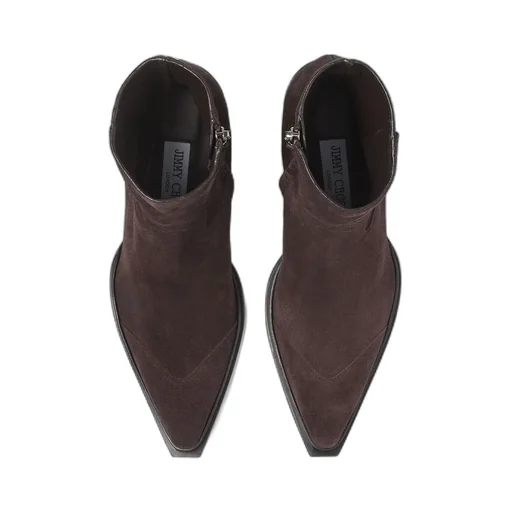 Chunky High-Heeled Ankle Boots