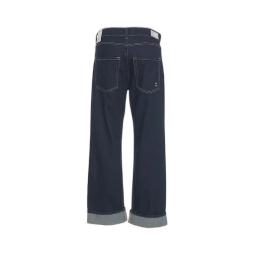 Denim Trousers With Belt Loops