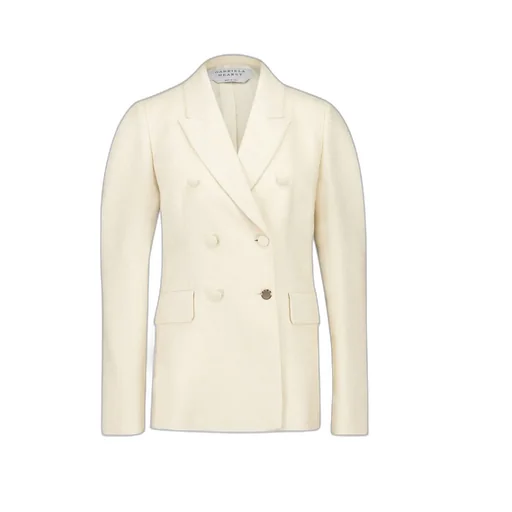 Double-Breasted Silk Blazer