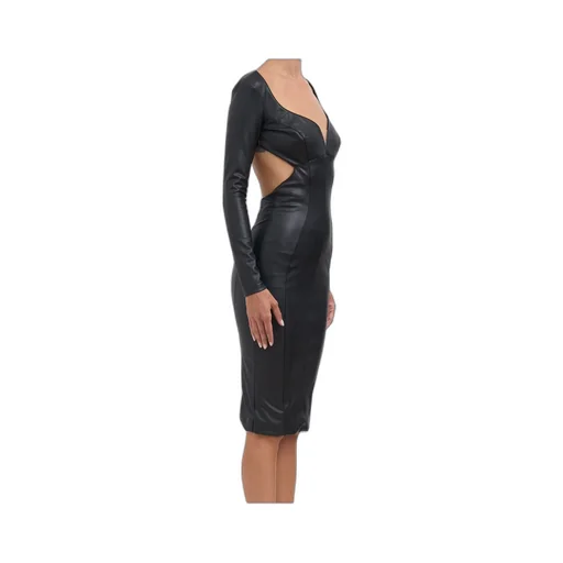 Elisabetta Franchi Cut Out Midi Dress