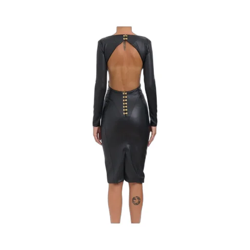 Elisabetta Franchi Cut Out Midi Dress