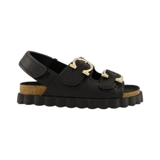 Ferragamo Gancini Double Buckle Sandals