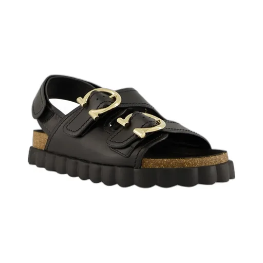 Ferragamo Gancini Double Buckle Sandals